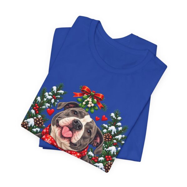 9477874156970024784_2048-1.jpeg Pit Bull Kisses & Christmas Wishes T-Shirt