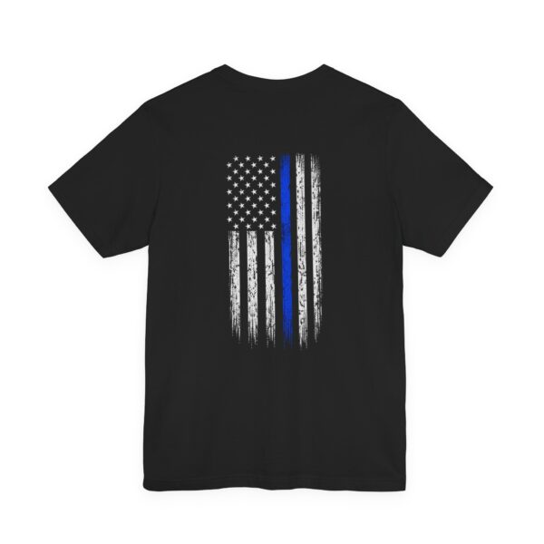 9775391178545730216_2048.jpeg Thin Blue Line Flag T-Shirt — Back the Blue Police Support Tee