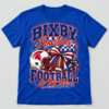 Bixby-Spartans-Royal-Blue-T-Shirt Bixby Spartans Football Go Big Blue graphic on a royal blue T-shirt